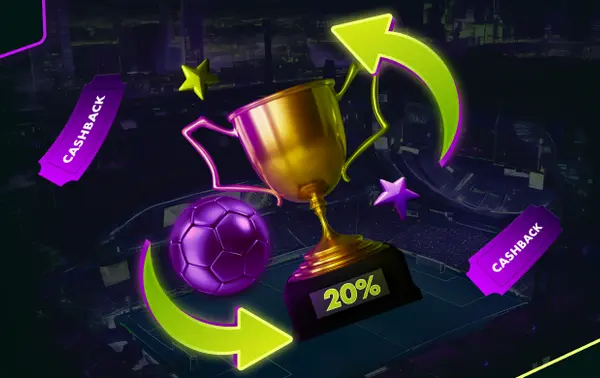 Cashback de fútbol del 20%
